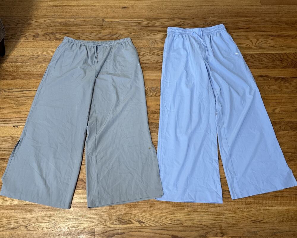 To Of 2 Willit Wide Leg Beach Pants Size M/L UPF50 Sun Protection Comfort 31”